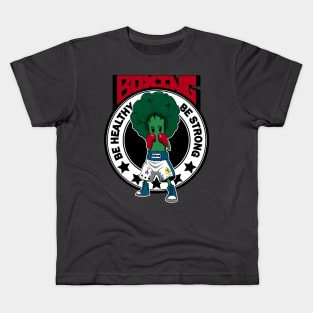 Boxer broccoli - Brocco Lee the champion of healthy food Kids T-Shirt